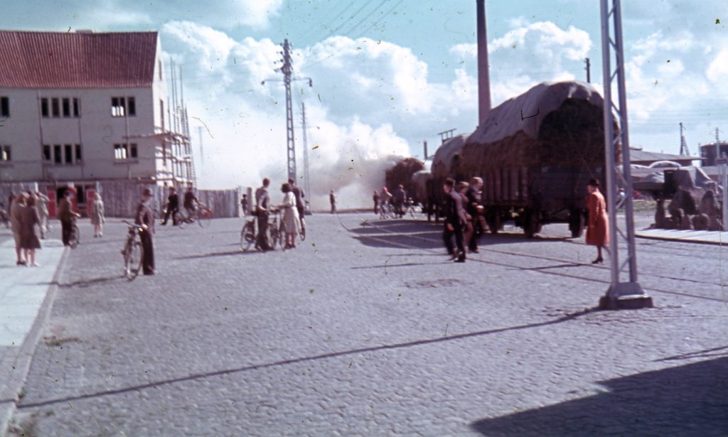 Billede af Nykøbing Falster under 2.verdenskrig